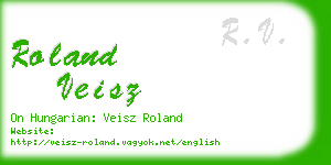 roland veisz business card